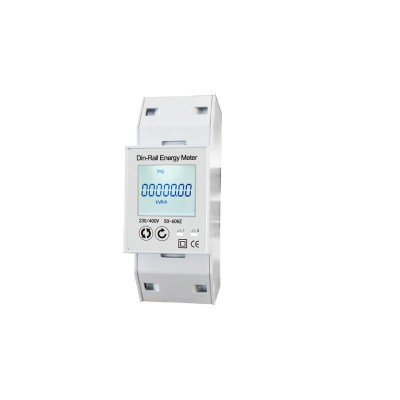 19d Smart Energy Meter,2p3w Din Rail Watt Hour Meter With Rs485,Lcd Display 100-380v Wye System