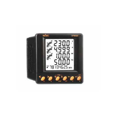 Selec MFM 384 3P4W 300V AC LCD display 3 phase Digital Multifunction Energy Meter RS485 for Industrial