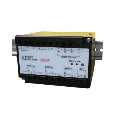 APCS AWT390 ac 415V 10A Active 3P4W 3P3W DIN Rail single or 3-phase Power Transducer